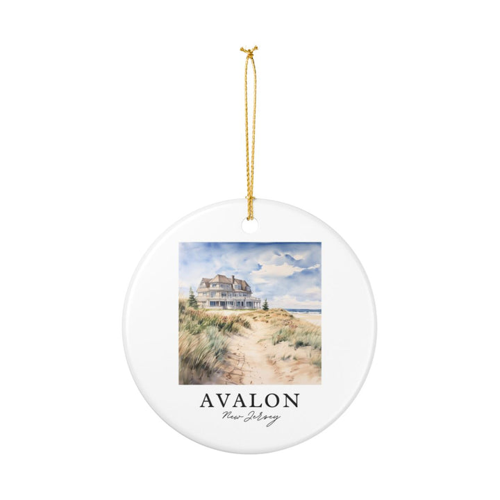 Avalon New Jersey Ornament: Unique Avalon Souvenir, Avalon New Jersey Xmas Decor, and Authentic Avalon Gift