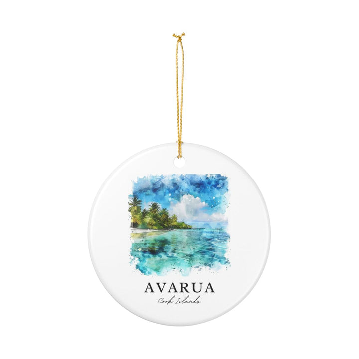 Avarua Cook Islands Ornament: Unique Avarua Cook Islands Souvenir, Avarua Cook Islands Xmas Decor, and Authentic Avarua Cook Islands Gift