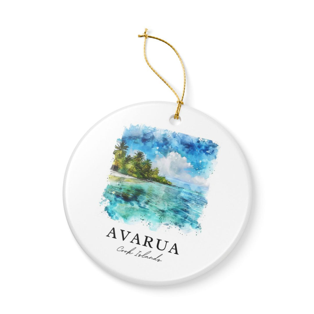 Avarua Cook Islands Ornament: Unique Avarua Cook Islands Souvenir, Avarua Cook Islands Xmas Decor, and Authentic Avarua Cook Islands Gift