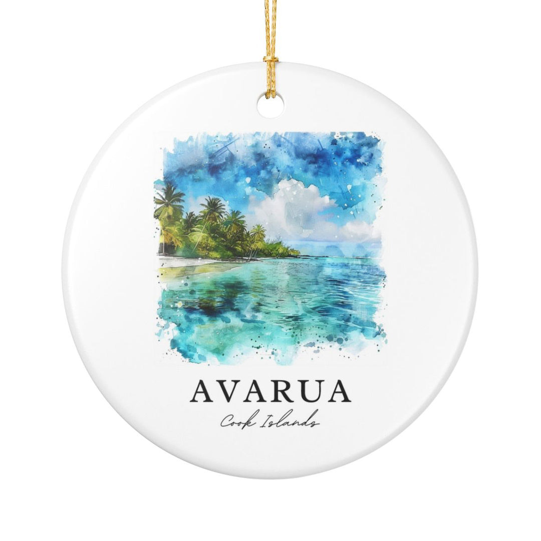Avarua Cook Islands Ornament: Unique Avarua Cook Islands Souvenir, Avarua Cook Islands Xmas Decor, and Authentic Avarua Cook Islands Gift