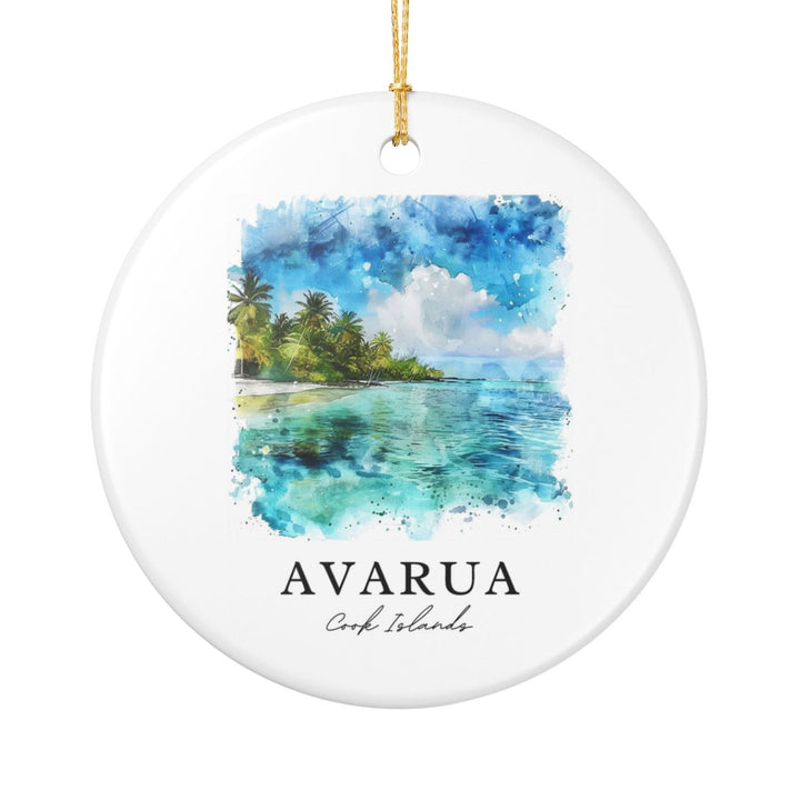Avarua Cook Islands Ornament: Unique Avarua Cook Islands Souvenir, Avarua Cook Islands Xmas Decor, and Authentic Avarua Cook Islands Gift