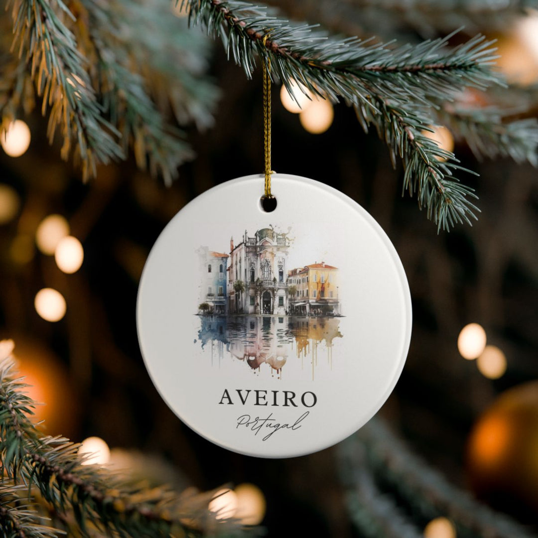 Aveiro Portugal Ornament: Unique Aveiro Souvenir, Aveiro Portugal Xmas Decor, and Authentic Aveiro Gift