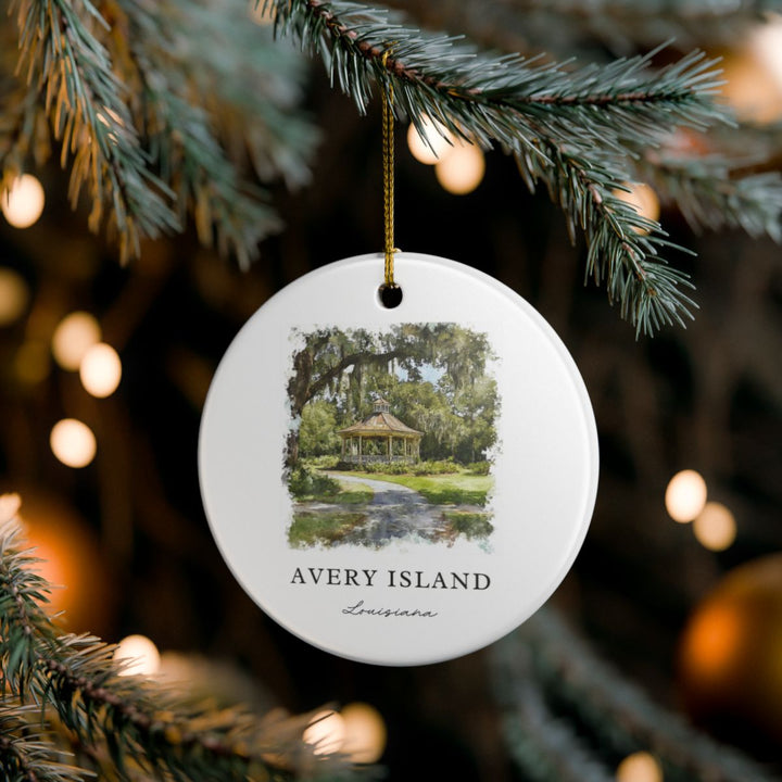 Avery Island Ornament: Unique Avery Island Souvenir, Avery Island Xmas Decor, and Authentic Avery Island Gift