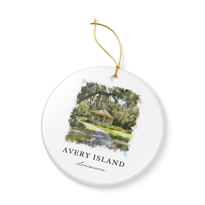 Avery Island Ornament: Unique Avery Island Souvenir, Avery Island Xmas Decor, and Authentic Avery Island Gift