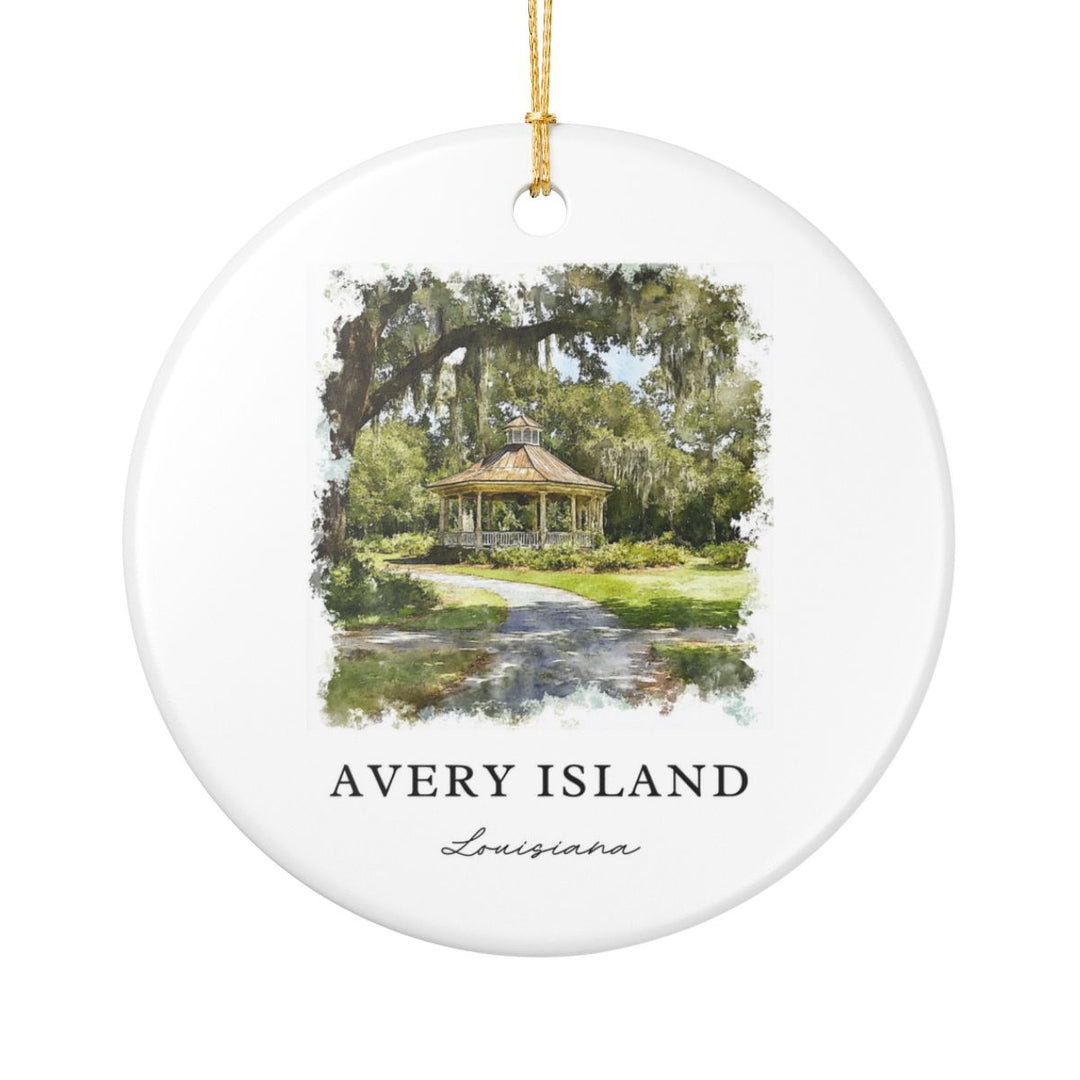Avery Island Ornament: Unique Avery Island Souvenir, Avery Island Xmas Decor, and Authentic Avery Island Gift