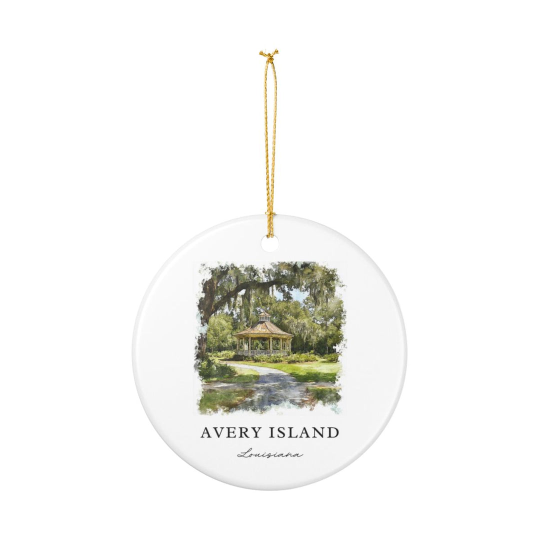 Avery Island Ornament: Unique Avery Island Souvenir, Avery Island Xmas Decor, and Authentic Avery Island Gift