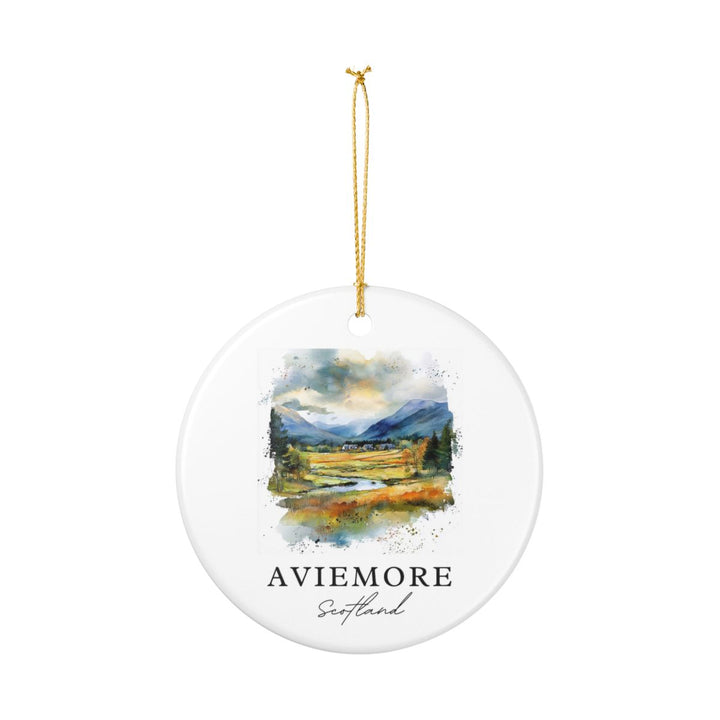 Aviemore Scotland Ornament: Unique Aviemore Souvenir, Aviemore Scotland Xmas Decor, and Authentic Aviemore Gift