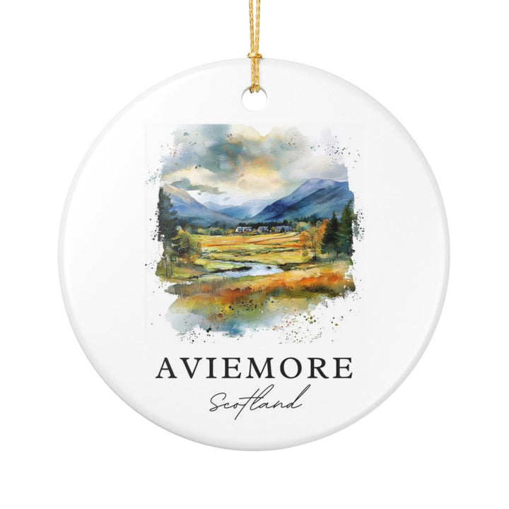 Aviemore Scotland Ornament: Unique Aviemore Souvenir, Aviemore Scotland Xmas Decor, and Authentic Aviemore Gift
