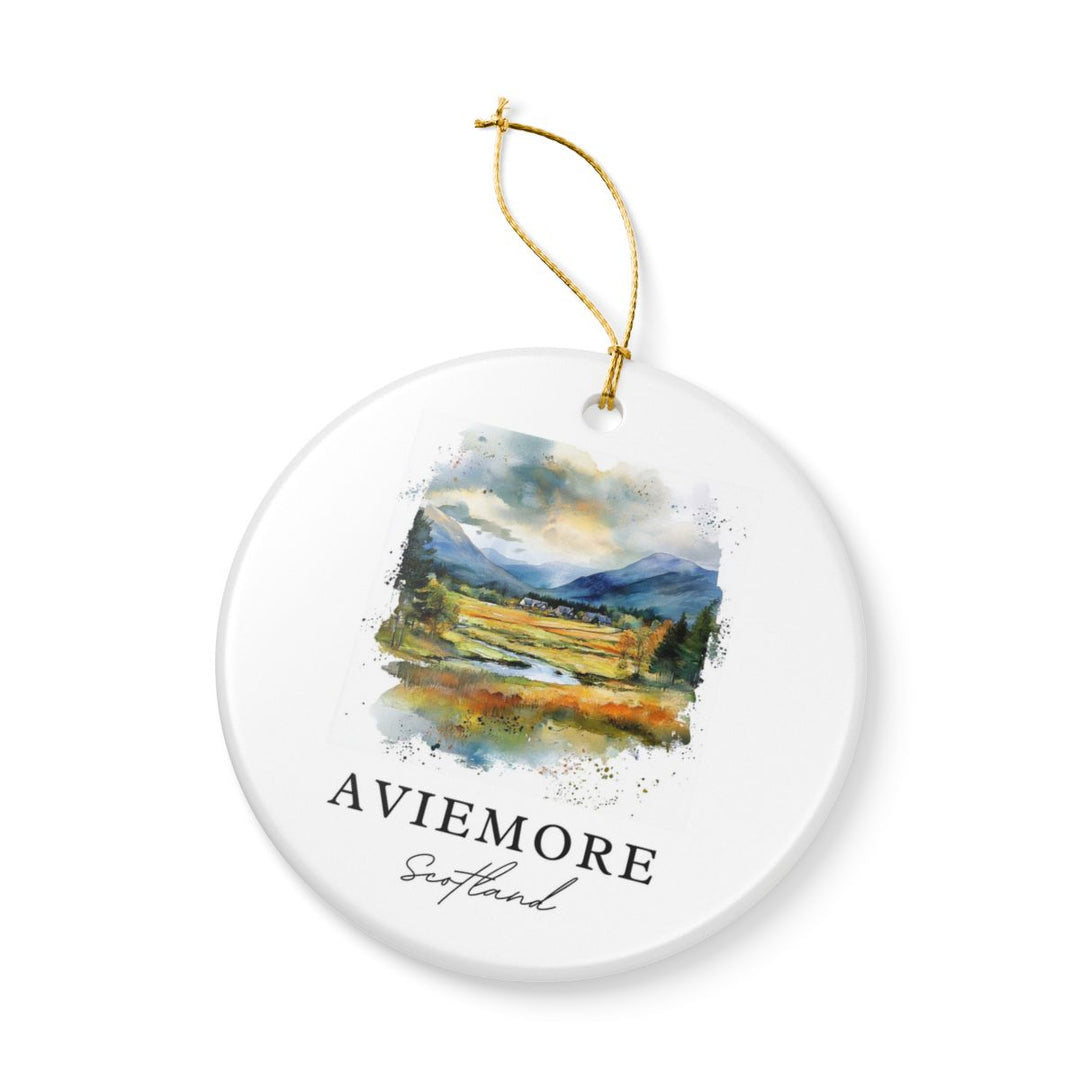 Aviemore Scotland Ornament: Unique Aviemore Souvenir, Aviemore Scotland Xmas Decor, and Authentic Aviemore Gift