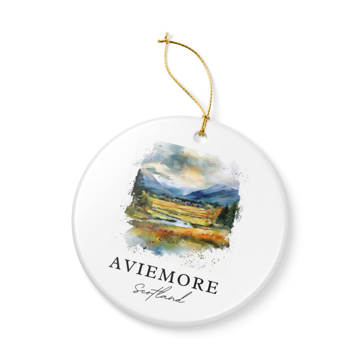 Aviemore Scotland Ornament: Unique Aviemore Souvenir, Aviemore Scotland Xmas Decor, and Authentic Aviemore Gift