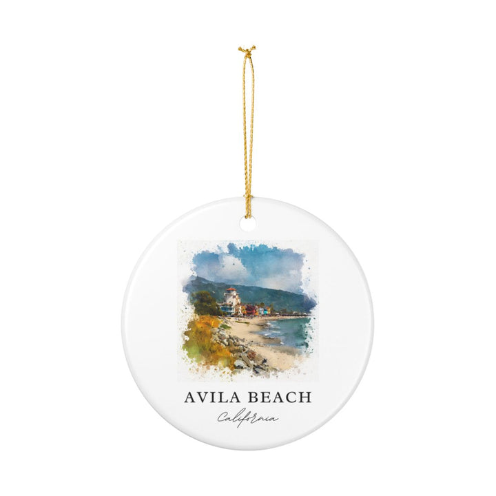 Avila Beach California Ornament: Unique Avila Beach Souvenir, Avila Beach California Xmas Decor, and Authentic Avila Beach Gift