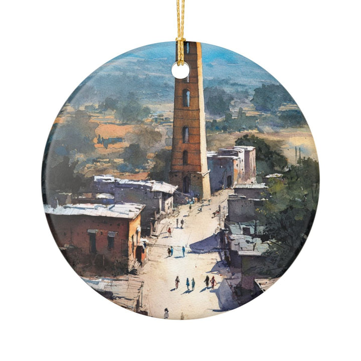 Axum Ethiopia Ornament: Unique Axum Souvenir, Axum Ethiopia Xmas Decor, and Authentic Axum Gift