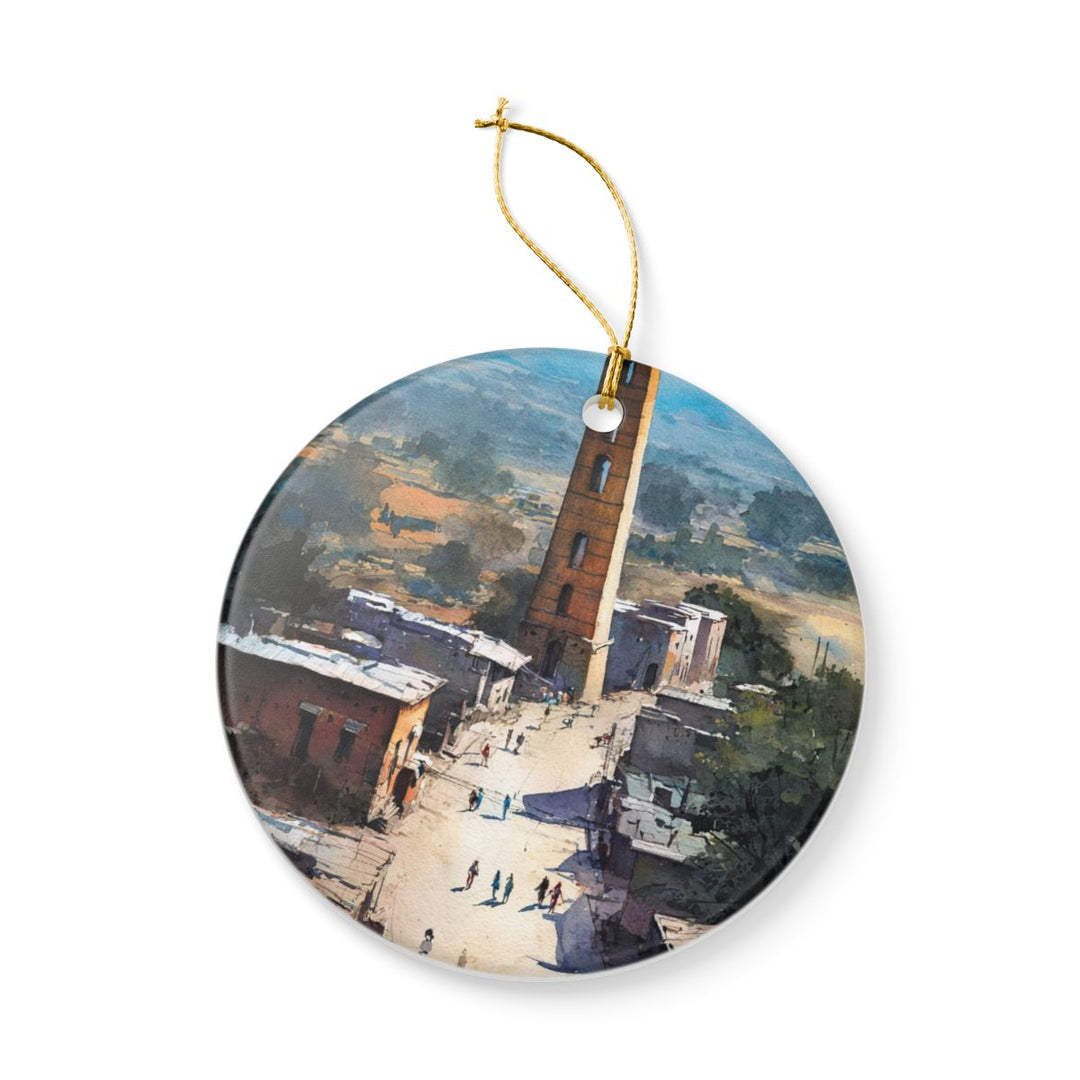 Axum Ethiopia Ornament: Unique Axum Souvenir, Axum Ethiopia Xmas Decor, and Authentic Axum Gift
