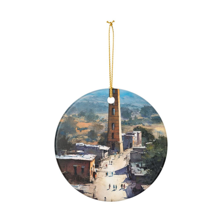 Axum Ethiopia Ornament: Unique Axum Souvenir, Axum Ethiopia Xmas Decor, and Authentic Axum Gift