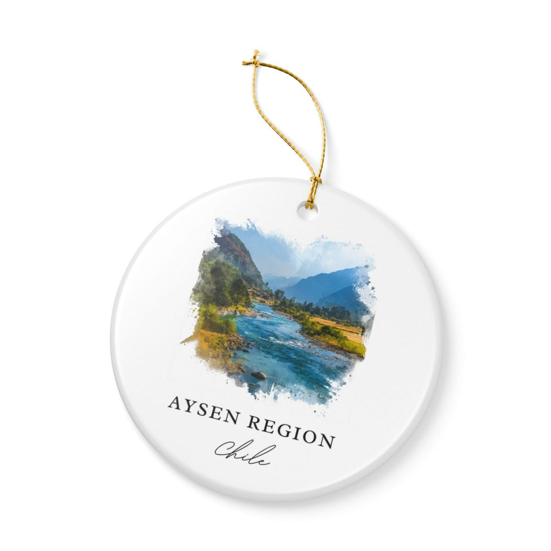 Aysen Region Chile Ornament: Unique Aysen Region Souvenir, Aysen Region Chile Xmas Decor, and Authentic Aysen Region Gift