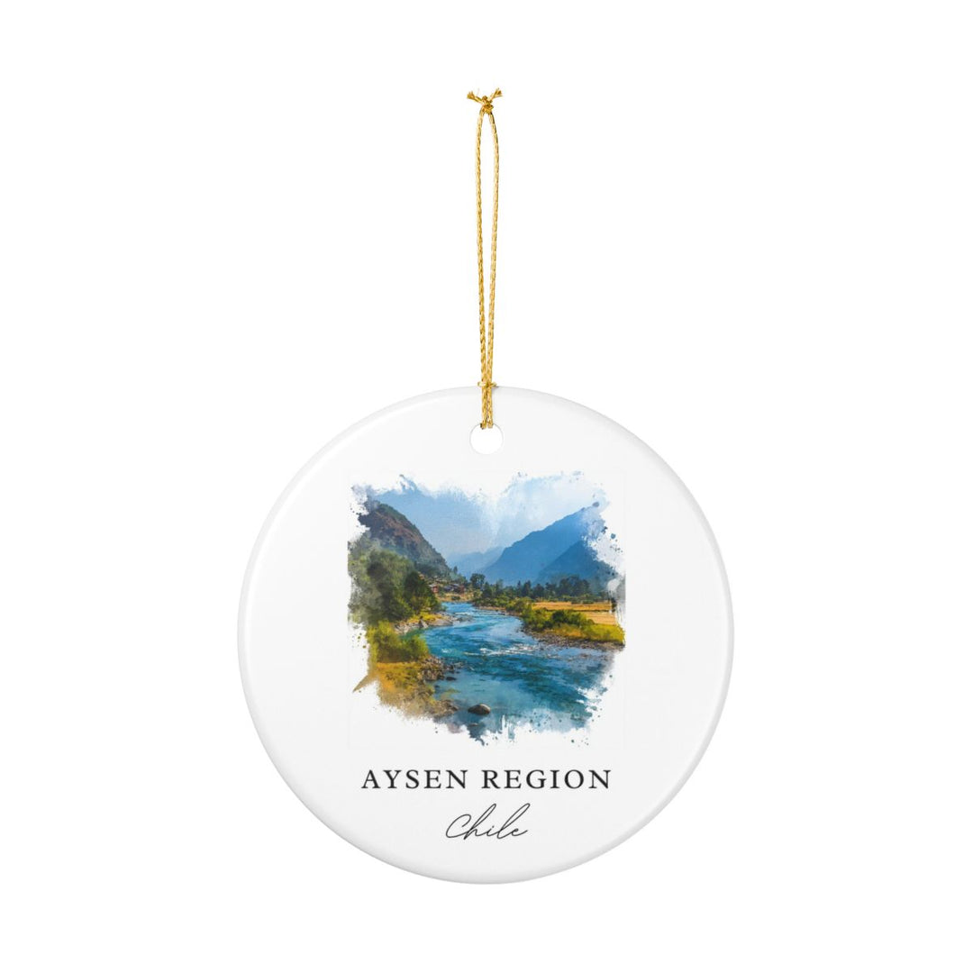 Aysen Region Chile Ornament: Unique Aysen Region Souvenir, Aysen Region Chile Xmas Decor, and Authentic Aysen Region Gift