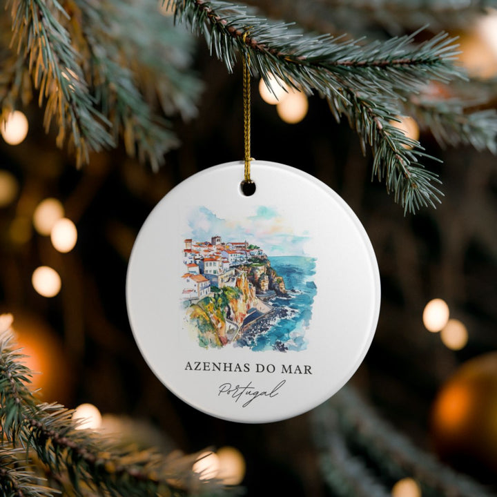 Azenhas Do Mar Ornament: Unique Azenhas Do Mar Souvenir, Azenhas Do Mar Xmas Decor, and Authentic Azenhas Do Mar Gift