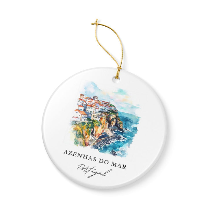 Azenhas Do Mar Ornament: Unique Azenhas Do Mar Souvenir, Azenhas Do Mar Xmas Decor, and Authentic Azenhas Do Mar Gift