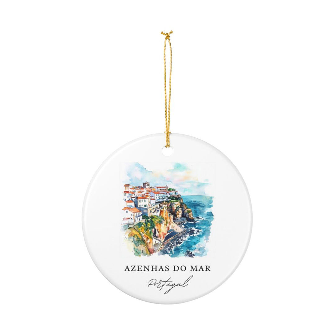Azenhas Do Mar Ornament: Unique Azenhas Do Mar Souvenir, Azenhas Do Mar Xmas Decor, and Authentic Azenhas Do Mar Gift