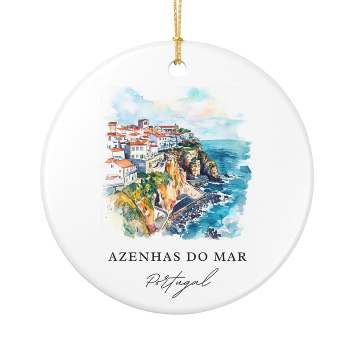 Azenhas Do Mar Ornament: Unique Azenhas Do Mar Souvenir, Azenhas Do Mar Xmas Decor, and Authentic Azenhas Do Mar Gift