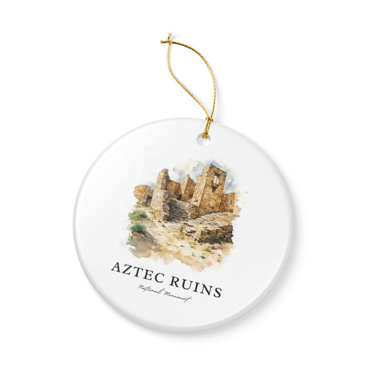 Aztec Ruins National Monument New Mexico Ornament: Unique Aztec Ruins National Monument Souvenir, Aztec Ruins National Monument New Mexico Xmas Decor, and Authentic Aztec Ruins National Monument Gift