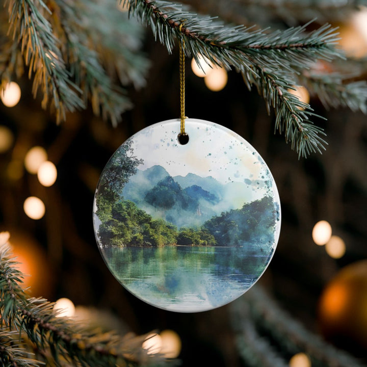 Ba Be National Park Vietnam Ornament: Unique Ba Be National Park Souvenir, Ba Be National Park Vietnam Xmas Decor, and Authentic Ba Be National Park Gift