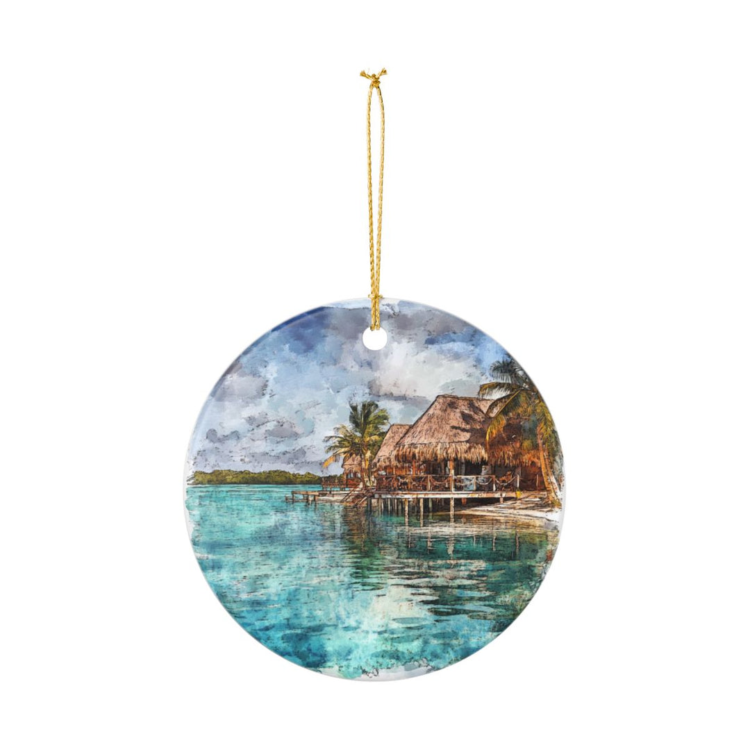 Bacalar Mexico Ornament: Unique Bacalar Souvenir, Bacalar Mexico Xmas Decor, and Authentic Bacalar Gift