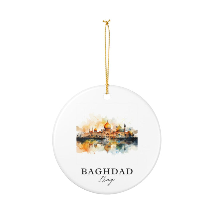 Baghdad Iraq Ornament: Unique Baghdad Iraq Souvenir, Baghdad Iraq Xmas Decor, and Authentic Baghdad Iraq Gift
