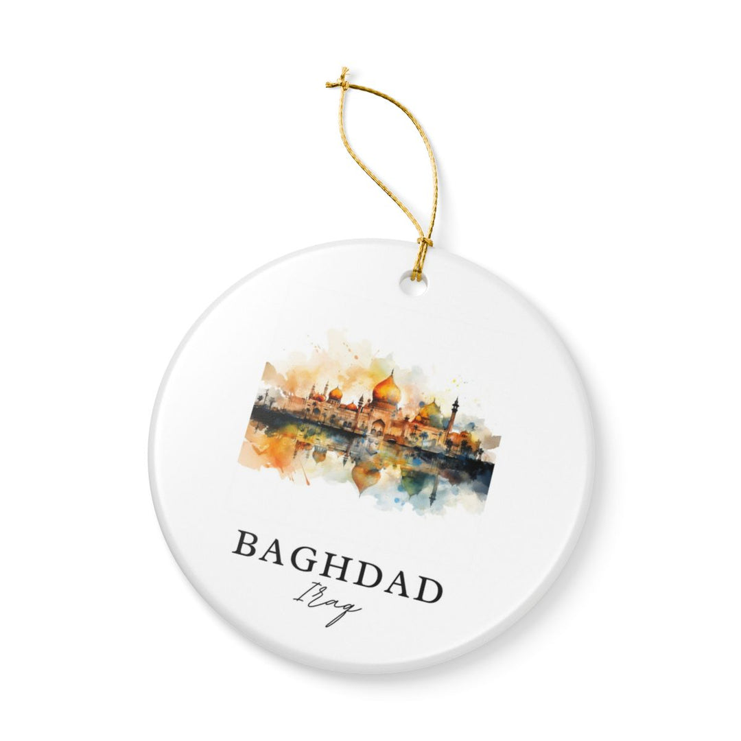 Baghdad Iraq Ornament: Unique Baghdad Iraq Souvenir, Baghdad Iraq Xmas Decor, and Authentic Baghdad Iraq Gift