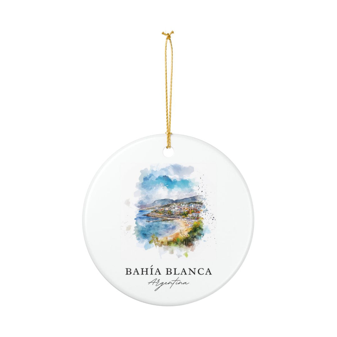 Bahia Blanca Argentina Ornament: Unique Bahia Blanca Souvenir, Bahia Blanca Argentina Xmas Decor, and Authentic Bahia Blanca Gift