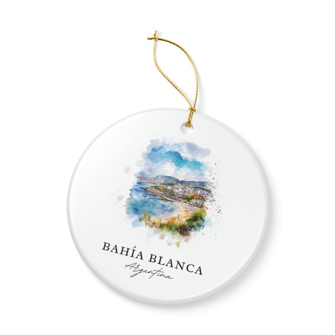 Bahia Blanca Argentina Ornament: Unique Bahia Blanca Souvenir, Bahia Blanca Argentina Xmas Decor, and Authentic Bahia Blanca Gift