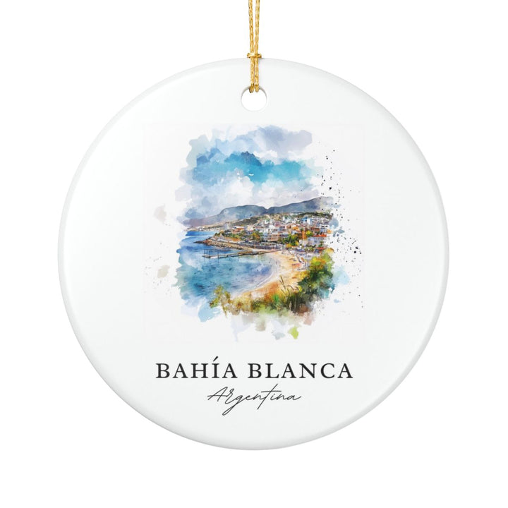 Bahia Blanca Argentina Ornament: Unique Bahia Blanca Souvenir, Bahia Blanca Argentina Xmas Decor, and Authentic Bahia Blanca Gift