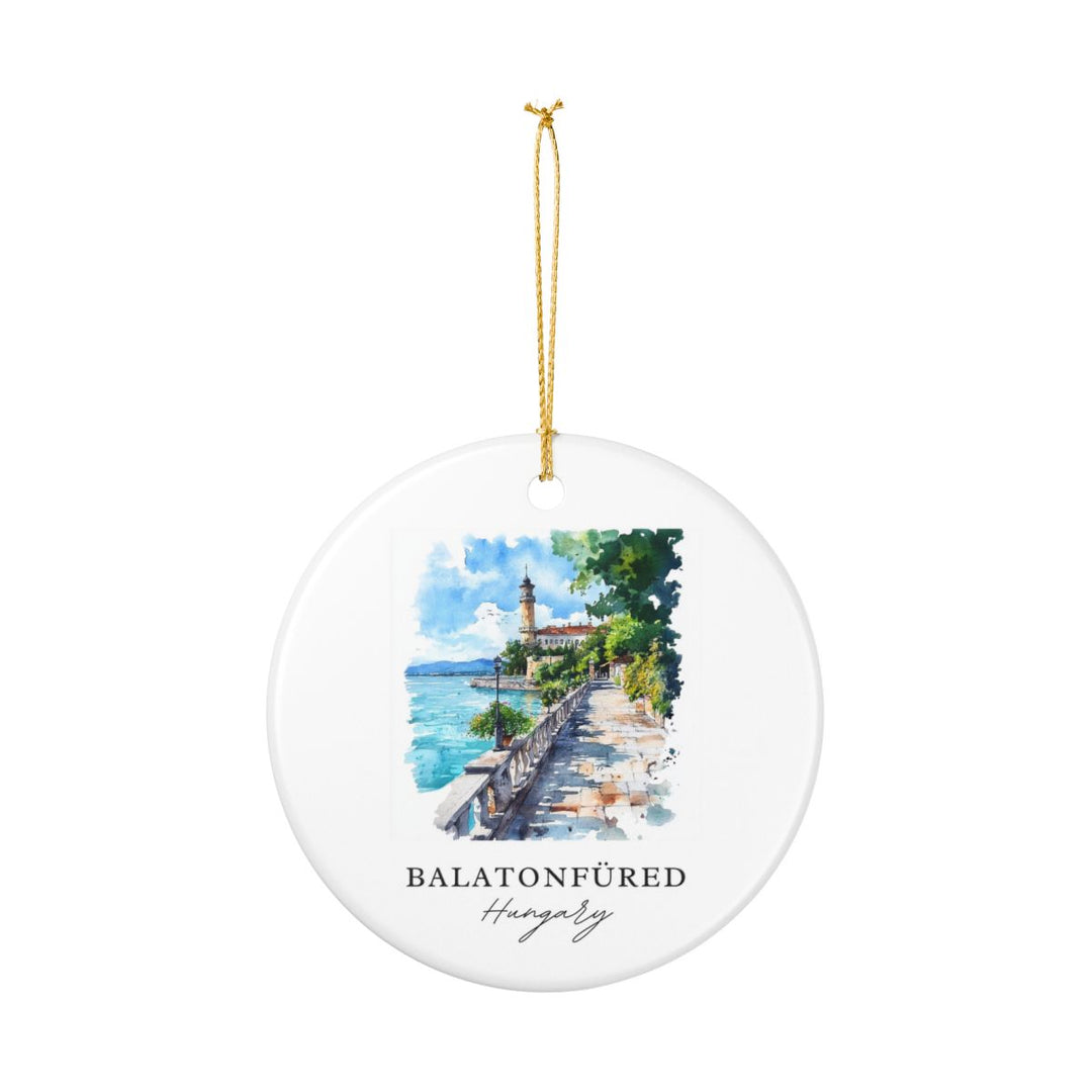 Balatonfured Ornament: Unique Balatonfured Souvenir, Balatonfured Xmas Decor, and Authentic Balatonfured Gift