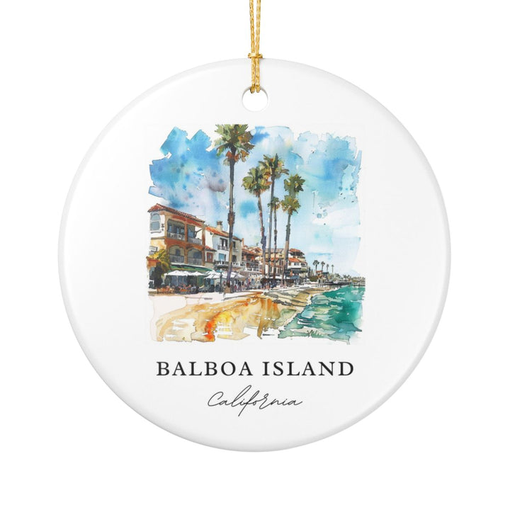 Balboa Island Ornament: Unique Balboa Island Souvenir, Balboa Island Xmas Decor, and Authentic Balboa Island Gift