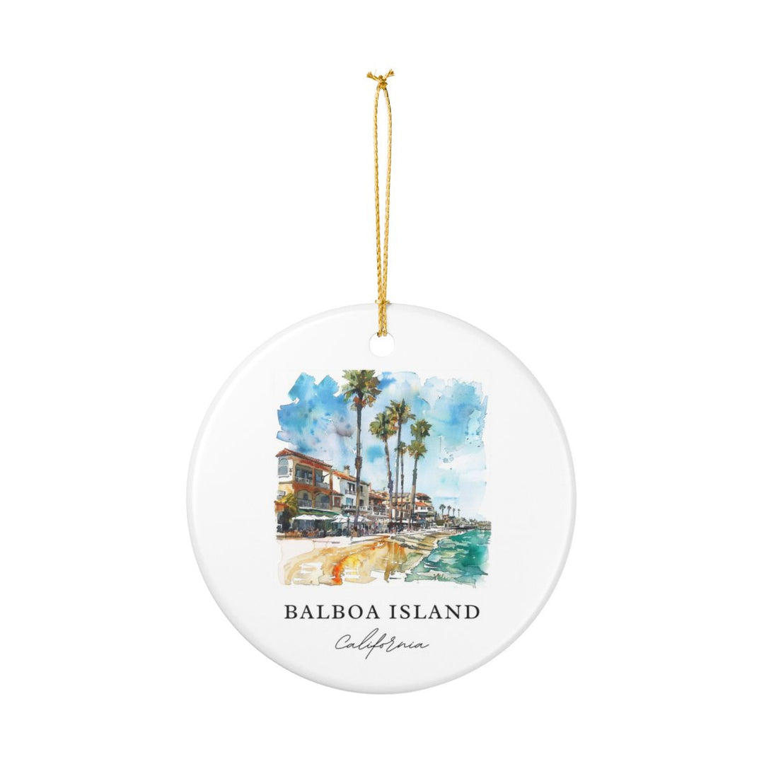 Balboa Island Ornament: Unique Balboa Island Souvenir, Balboa Island Xmas Decor, and Authentic Balboa Island Gift