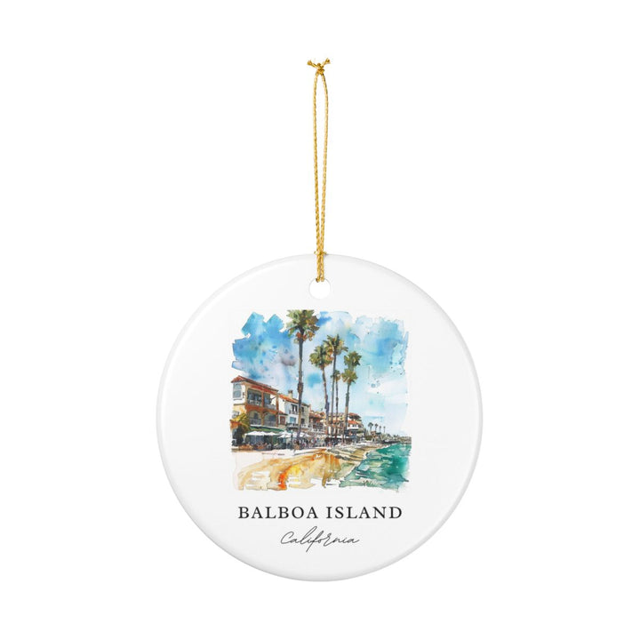 Balboa Island Ornament: Unique Balboa Island Souvenir, Balboa Island Xmas Decor, and Authentic Balboa Island Gift