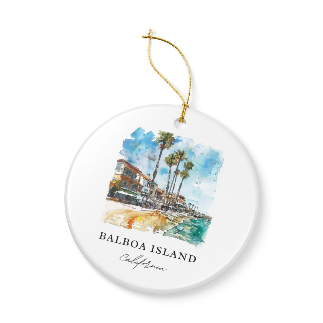 Balboa Island Ornament: Unique Balboa Island Souvenir, Balboa Island Xmas Decor, and Authentic Balboa Island Gift