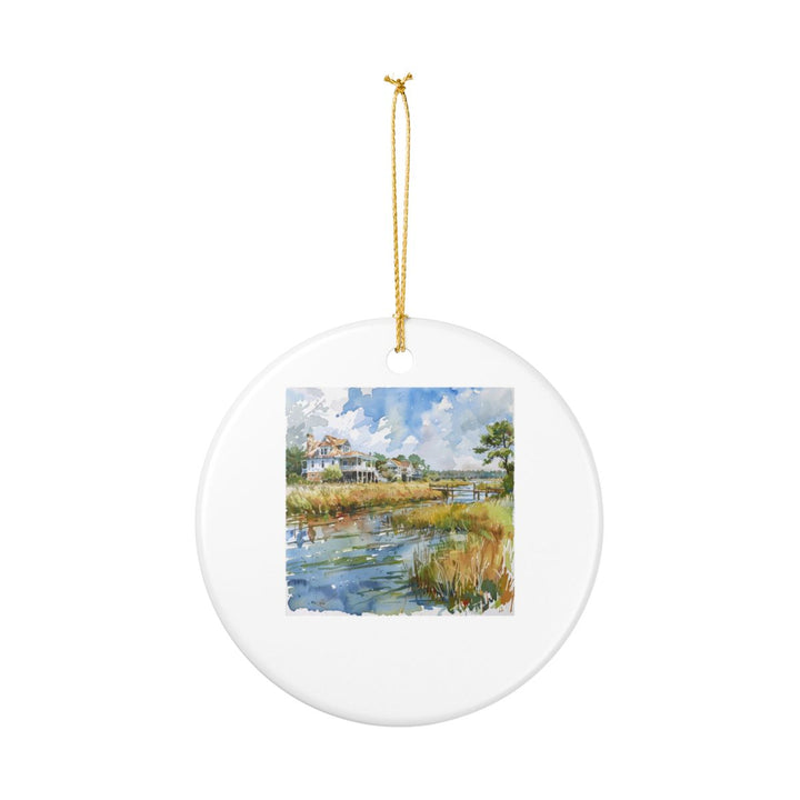 Bald Head Island North Carolina Ornament: Unique Bald Head Island Souvenir, Bald Head Island North Carolina Xmas Decor, and Authentic Bald Head Island Gift