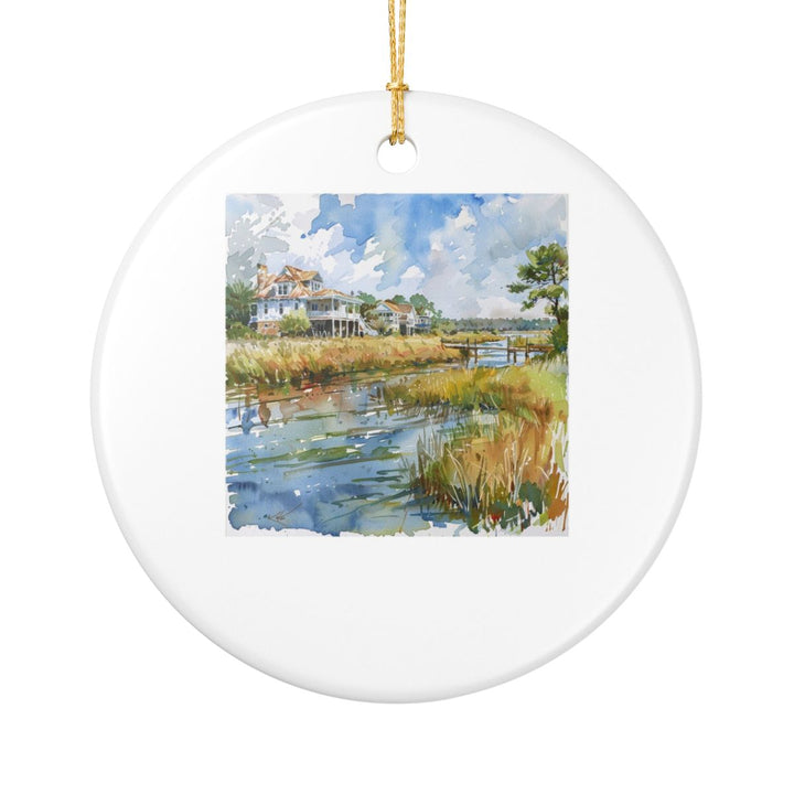 Bald Head Island North Carolina Ornament: Unique Bald Head Island Souvenir, Bald Head Island North Carolina Xmas Decor, and Authentic Bald Head Island Gift