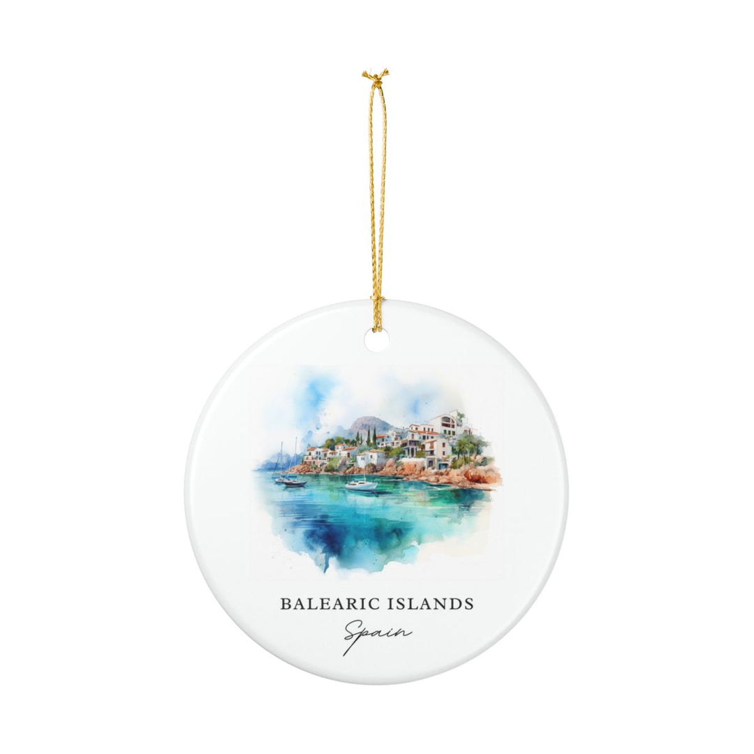 Balearic Islands Spain Ornament: Unique Balearic Islands Souvenir, Balearic Islands Spain Xmas Decor, and Authentic Balearic Islands Gift