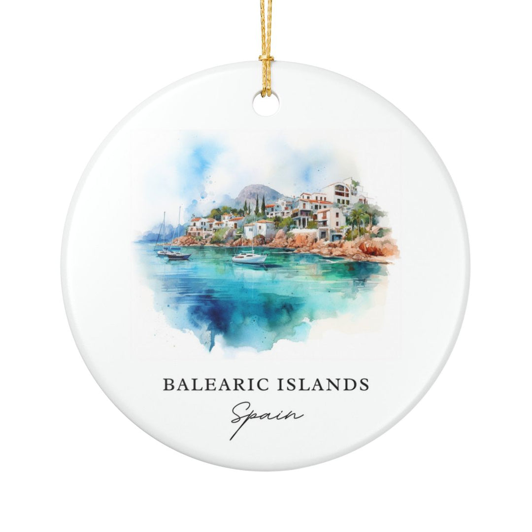 Balearic Islands Spain Ornament: Unique Balearic Islands Souvenir, Balearic Islands Spain Xmas Decor, and Authentic Balearic Islands Gift