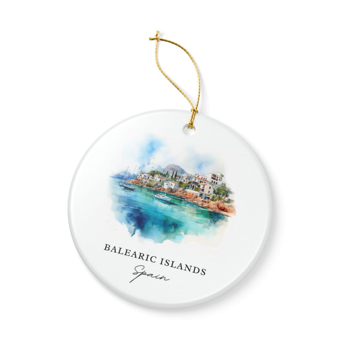Balearic Islands Spain Ornament: Unique Balearic Islands Souvenir, Balearic Islands Spain Xmas Decor, and Authentic Balearic Islands Gift