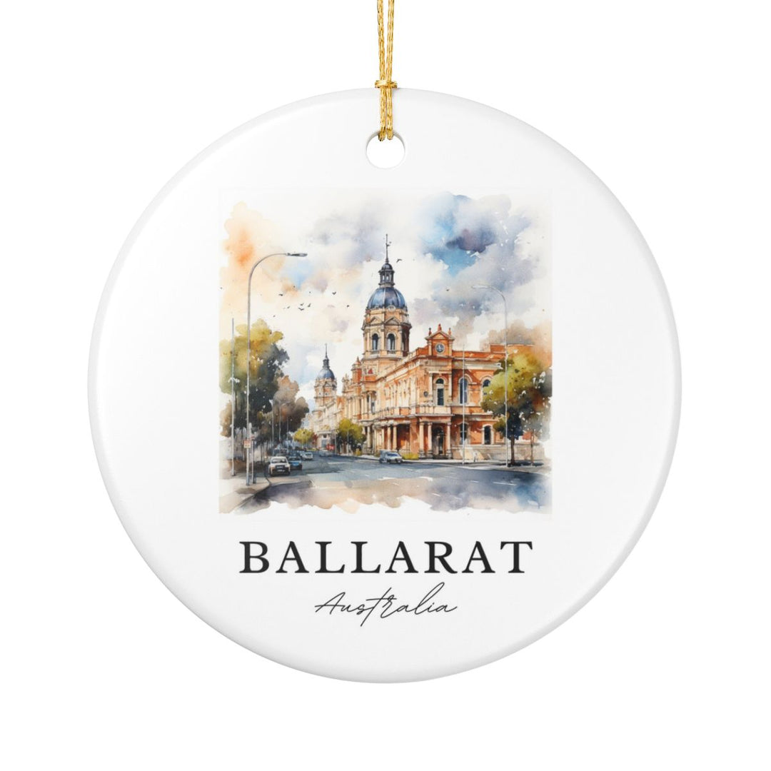 Ballarat Australia Ornament: Unique Ballarat Souvenir, Ballarat Australia Xmas Decor, and Authentic Ballarat Gift