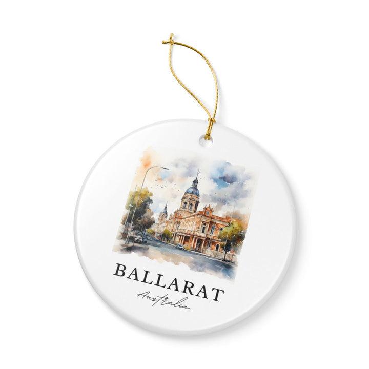 Ballarat Australia Ornament: Unique Ballarat Souvenir, Ballarat Australia Xmas Decor, and Authentic Ballarat Gift