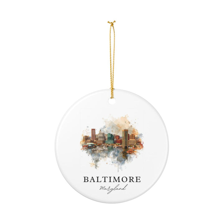 Baltimore Maryland Ornament: Unique Baltimore Souvenir, Baltimore Maryland Xmas Decor, and Authentic Baltimore Gift