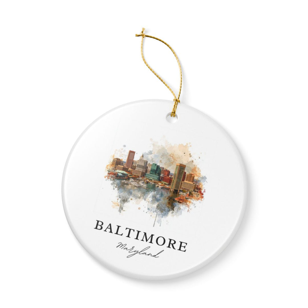 Baltimore Maryland Ornament: Unique Baltimore Souvenir, Baltimore Maryland Xmas Decor, and Authentic Baltimore Gift