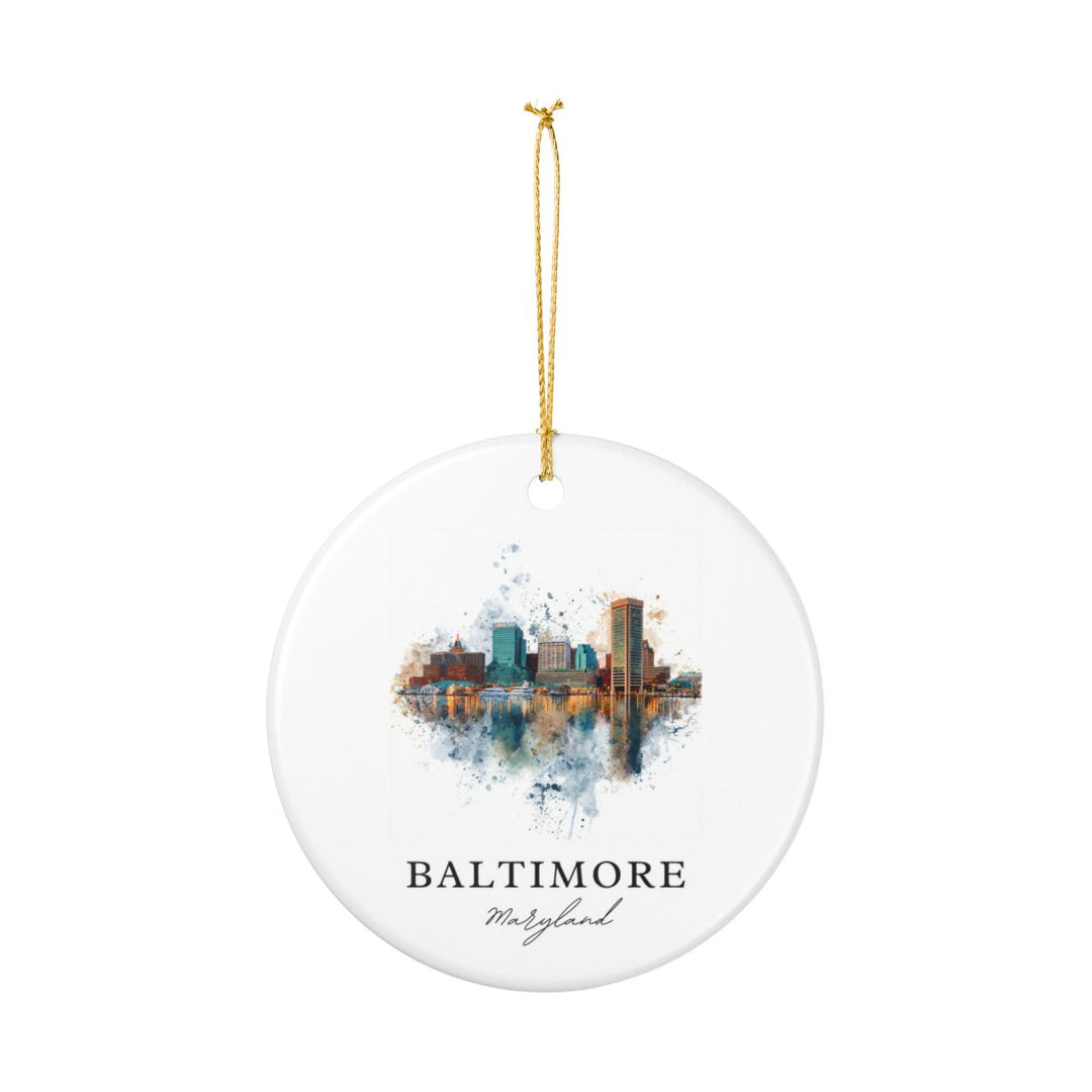 Baltimore MD Ornament: Unique Baltimore Souvenir, Baltimore Maryland Xmas Decor, and Authentic Baltimore Gift