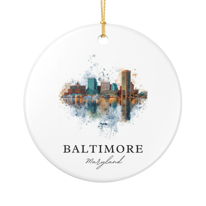 Baltimore MD Ornament: Unique Baltimore Souvenir, Baltimore Maryland Xmas Decor, and Authentic Baltimore Gift