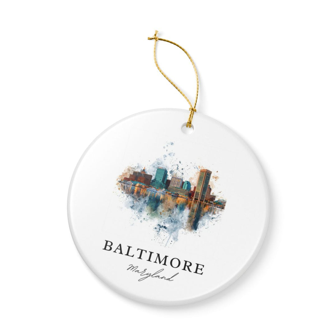 Baltimore MD Ornament: Unique Baltimore Souvenir, Baltimore Maryland Xmas Decor, and Authentic Baltimore Gift