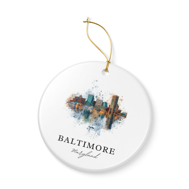 Baltimore MD Ornament: Unique Baltimore Souvenir, Baltimore Maryland Xmas Decor, and Authentic Baltimore Gift